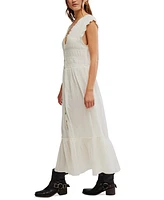 Free People Women's Desert Dazed Cotton Midi Dress
