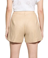 Guess Women's Isabeau Linen-Blend High-Rise Shorts