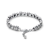 Pandora Sterling Silver Halo Hearts Bracelet