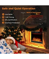 23" 750 with 1500W 5000 Btu Electric Fireplace Insert with Remote Control Timer