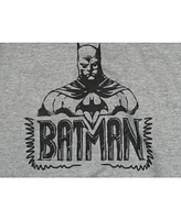 Youth Boys Dc Comic Book Batman Line Art Heather Grey Hoodie-xl