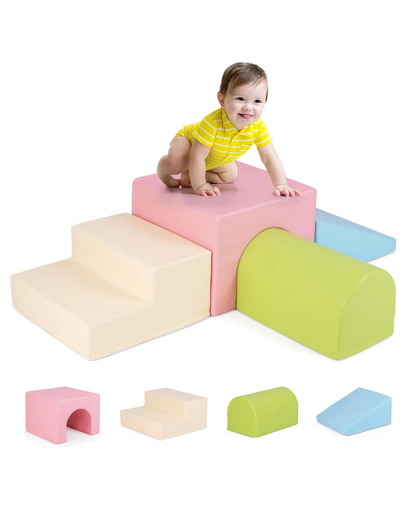 Climb and Crawl Block Play Set Soft and Safe Playground for Infants and Babies