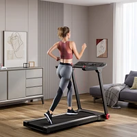 Folding Treadmill with App Control and 12 Preset Programs Space-Saving Exercise Machine for Home Use