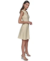 Karl Lagerfeld Paris Women's Boucle Tweed Dress