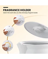 Bathroom Towel Warmer Bucket with Fragrance Holder and Auto Shut