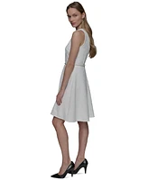 Karl Lagerfeld Paris Women's Faux-Pearl-Trim Dress