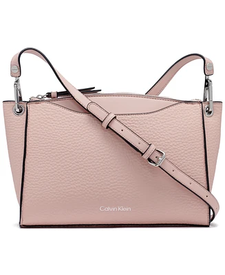 Calvin Klein Garnet Adjustable Top Zipper Crossbody