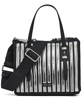 Calvin Klein Modern Essentials Pieced Metallic Mini Tote