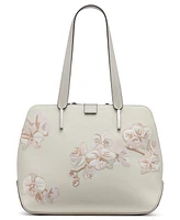 Calvin Klein Audrey Floral Logo Emboss Tote