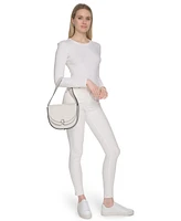 Calvin Klein Crisell Soft Croco Saddle Crossbody