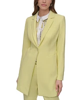 Dkny Petite Notched-Collar One-Button Topper Jacket