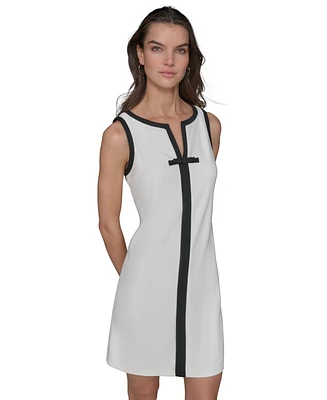 Karl Lagerfeld Paris Women's Contrast Trim Sheath Dress