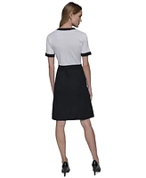 Karl Lagerfeld Paris Women's Colorblocked Sweater Dress