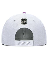 Fanatics Men's White Minnesota Wild Authentic Pro Hockey Fights Cancer Adjustable Hat