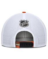 Fanatics Men's Black/White Anaheim Ducks Authentic Pro Rink Trucker Hat