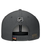 Fanatics Men's Gray Vegas Golden Knights Authentic Pro Prime Snapback Hat