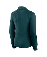 Fanatics Women's Midnight Green Philadelphia Eagles Elements Quarter-Zip Jacket