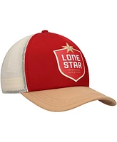 Lids Men's Red/Tan Lone Star Beer Foam Trucker Adjustable Hat