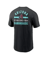 Nike Men's Black Arizona Diamondbacks 2-Hit T-Shirt