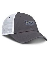 Nike Men's Gray Tampa Bay Rays Wordmark Club Adjustable Trucker Hat