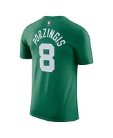 Nike Men's Kristaps Porzingis Kelly Green Boston Celtics Icon Edition Name Number T-Shirt