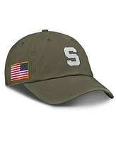 Nike Men's Olive Michigan State Spartans 2024 Military Appreciation Club Adjustable Hat