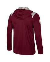 Colosseum Men's Maroon Minnesota Golden Gophers Oht Military Appreciation Quarter-Zip Hoodie Jacket