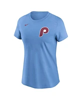 Nike Women's Bryce Harper Light Blue Philadelphia Phillies Fuse Name Number T-Shirt