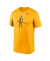 Nike Men's Gold West Virginia Mountaineers Primetime Legend Alternate Logo T-Shirt