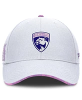 Fanatics Men's White Florida Panthers Authentic Pro Hockey Fights Cancer Adjustable Hat