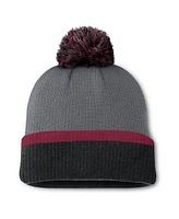 Fanatics Women's Charcoal Colorado Avalanche Cuffed with Pom Knit Hat