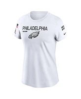 Nike Women's White Philadelphia Eagles 2024 Salute To Service Legend Performance T-Shirt