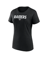 Logo Athletic Women's Black Las Vegas Raiders Lean T-Shirt