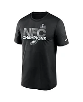 Nike Men's Black Philadelphia Eagles 2024 Nfc Champions Legend T-Shirt