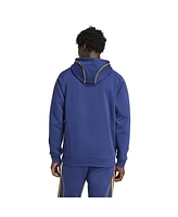 Adidas Men's Navy La Galaxy 2025 Travel Pullover Hoodie