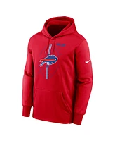 Nike Men's Red Buffalo Bills Performance Fleece Pullover Hoodie