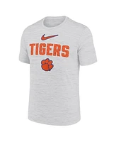 Nike Men's White Clemson Tigers Campus Slant Velocity Performance T-Shirt