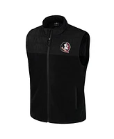 Colosseum Men's Black Florida State Seminoles Block The Sun Full-Zip Vest