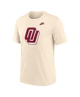 Nike Men's Cream Oklahoma Sooners Vault Logo Tri-Blend T-Shirt