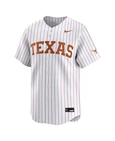 Nike Men's White Pinstripe Texas Longhorns College Limited Baseball Jersey