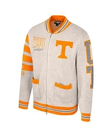 Colosseum Women's Cream Tennessee Volunteers Jacquard Full-Zip Sweater