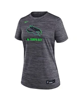 Nike Women's Charcoal Tampa Bay Rays Authentic Collection City Connect Velocity Performance T-Shirt