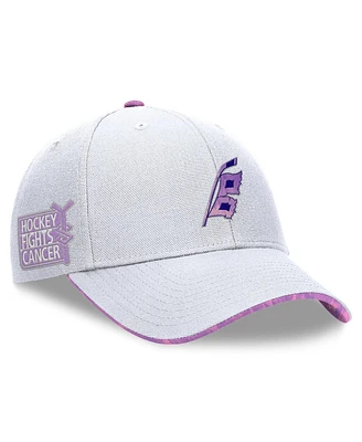 Fanatics Men's White Carolina Hurricanes Authentic Pro Hockey Fights Cancer Adjustable Hat