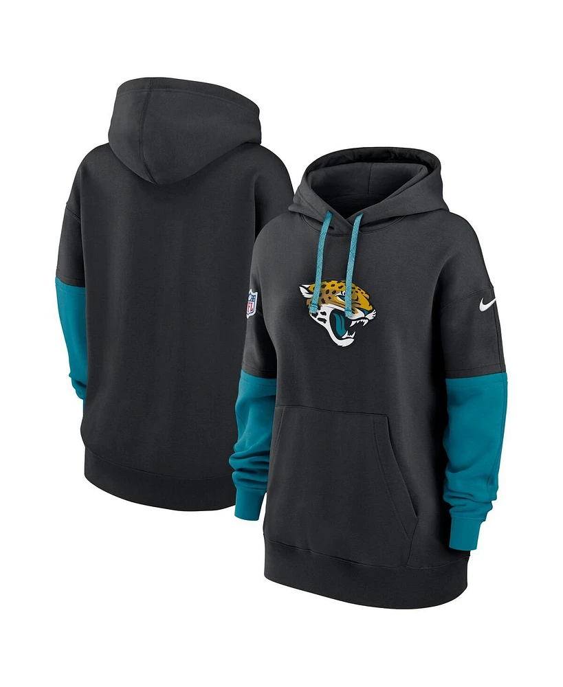 Nike Women's Black Jacksonville Jaguars 2024 Sideline Essential Fleece Pullover Hoodie