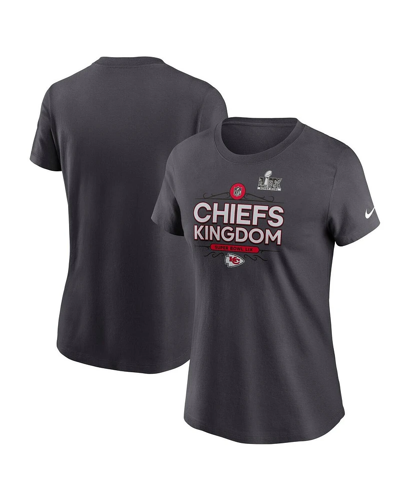 Nike Women's Anthracite Kansas City Chiefs Super Bowl Lix Local T-Shirt