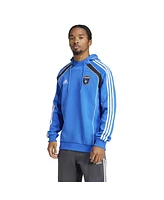 Adidas Men's Blue San Jose Earthquakes 2025 Travel Pullover Hoodie