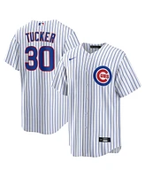 Nike Men's Kyle Tucker White Chicago Cubs Home Replica Player Jersey