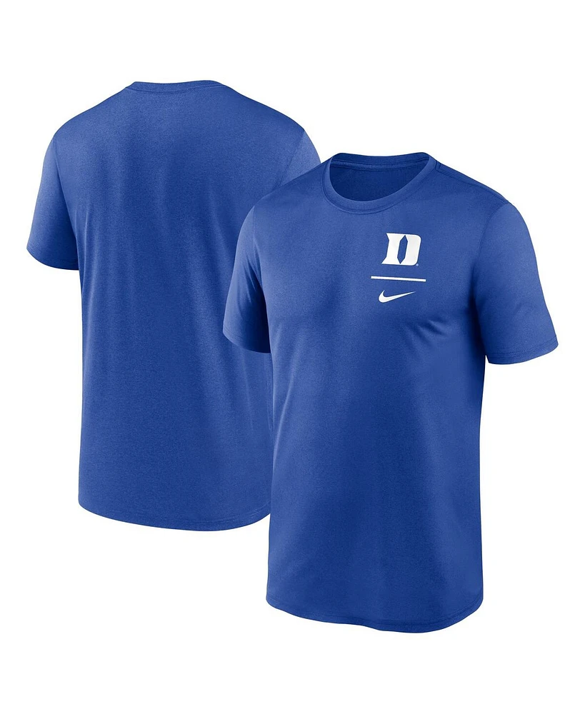 Nike Men's Royal Duke Blue Devils Primary Logo Legend Performance T-Shirt