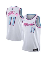 Nike Men's and Women's Jaime Jaquez Jr. White Miami Heat 2024/25 Swingman Player Jersey - City Edition