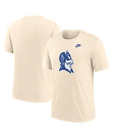 Nike Men's Cream Duke Blue Devils Vault Logo Tri-Blend T-Shirt